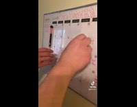 Guys look through calendar have to watch happy feet and clean 