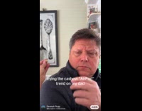 Woman does cashew prank on dad