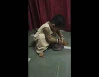 Collab FunBestVids - Little baby pretending to cook potato floor squat