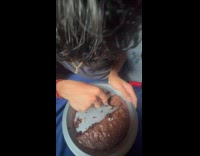 Collab Clips MPUGC - Spoon bent from scooping brownies from tray