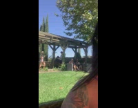 White shirt girl poses with wine glass 