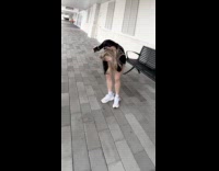 Man does spider on hair prank on woman