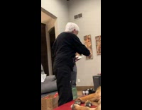 Grandma hands out empty envelopes