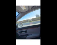 Man driving convertible with trump mannequin