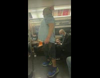 Guy on subway yelling about his instagram name 