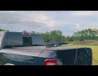 Black toy model airplane plane flies truck