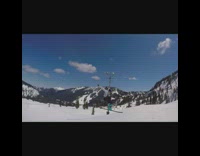 Collab JerrySlams - Skier jumps backwards off ramp and lands on back, dubstep music edit