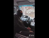 Guy tied up in kidnappers van laughs 