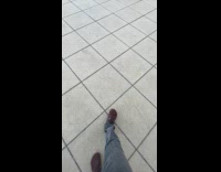 Man walk step on ground sound