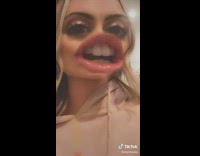 Lady complains about husband while drinking 