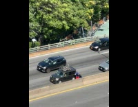 Collab WINY - Umbrella flew and landed on the highway blue man with black car takes it for himself