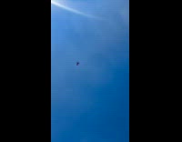 Drone deliver drops food on the roof