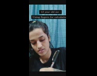 Collab BitchIG2 - Girl still uses fingers to do math