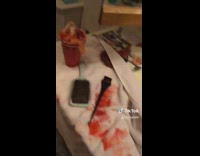 Collab BitchIG2 - Girl restroom red hair dye 