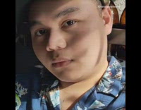 Guy seductively drinks green drink  