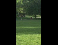 Two girls bikini top sexy dance park