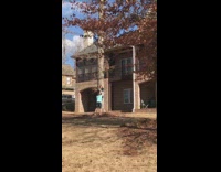 Girl falls off zipline in backyard fail 