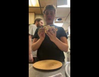 Collab Clips MPUGC2 - Teen argues with co-worker at pizza place