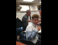 Teacher says the n word to students in a joke and kids laugh in classroom