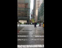 Collab winy - Man trump mask direct traffic on street