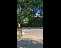 Collab WINY - Man yellow shirt jog while kicking ball