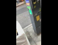 Couple sleep on sofa on the street