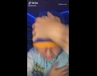 Girl changes outfits volleyball hat tiktok transitions 