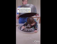Collab BitchIG2 - Woman flips huge pot and then opens it and little boy comes out 