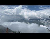 Mountains and clouds view time lapse video