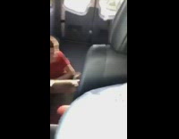 Guy pranks his friends while he drives