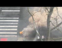 Fire explodes underground 