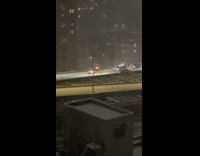 Car stuck on road pushed by guys part 1