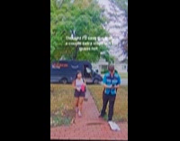 Woman approaches delivery guy but ignores her