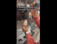 Collab BitchIG2 - Girl pretends to be little kid ice cream cone 