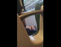 Guy uses penny to scrape bagel