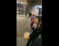 Filmer didnt see guy walk into the pole