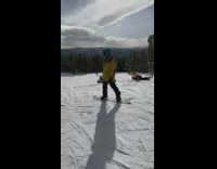 Lady on Snow Talks as Man Records