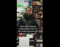 Guy uses fake ID to buy alcohol 
