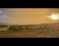 Sunshine, rain, and fog all happening at the same time 