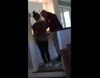 Man getting frustrated teaching daughter math