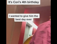 Dog named Cory 4th birthday celebration