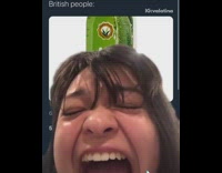 British people tweets green screen girl wheezes 