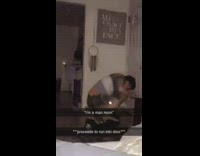 Guy hoverboard runs into door 