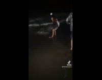 Collab BitchMP - Guy catches sting ray on beach 
