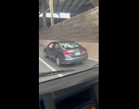 Man Reacts on Car with Open Airbag