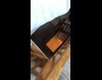 End of stairs package knocks guy over 