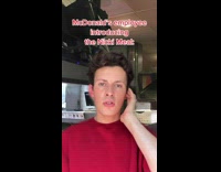 McDonalds employee introducing the Nicki Meal 