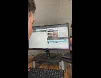 Guy shows his after work routine