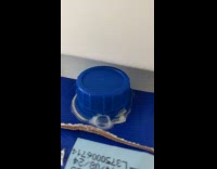 Bubbles come out from milk carton refrigerator