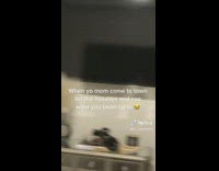 Woman gets a visit from mom for the holidays 